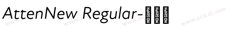 AttenNew Regular字体转换